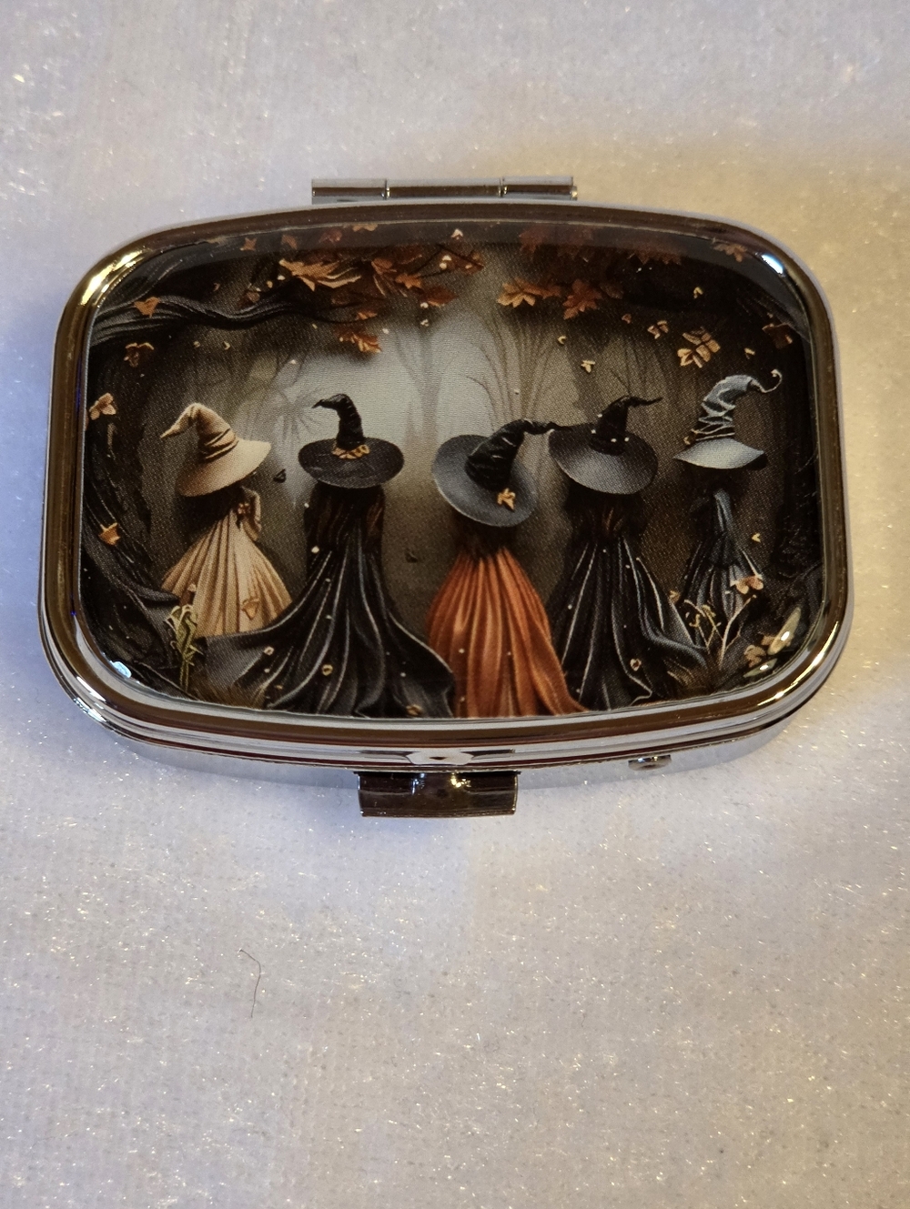 New "Witching Hour" 2-Compartment Mini Pill Box